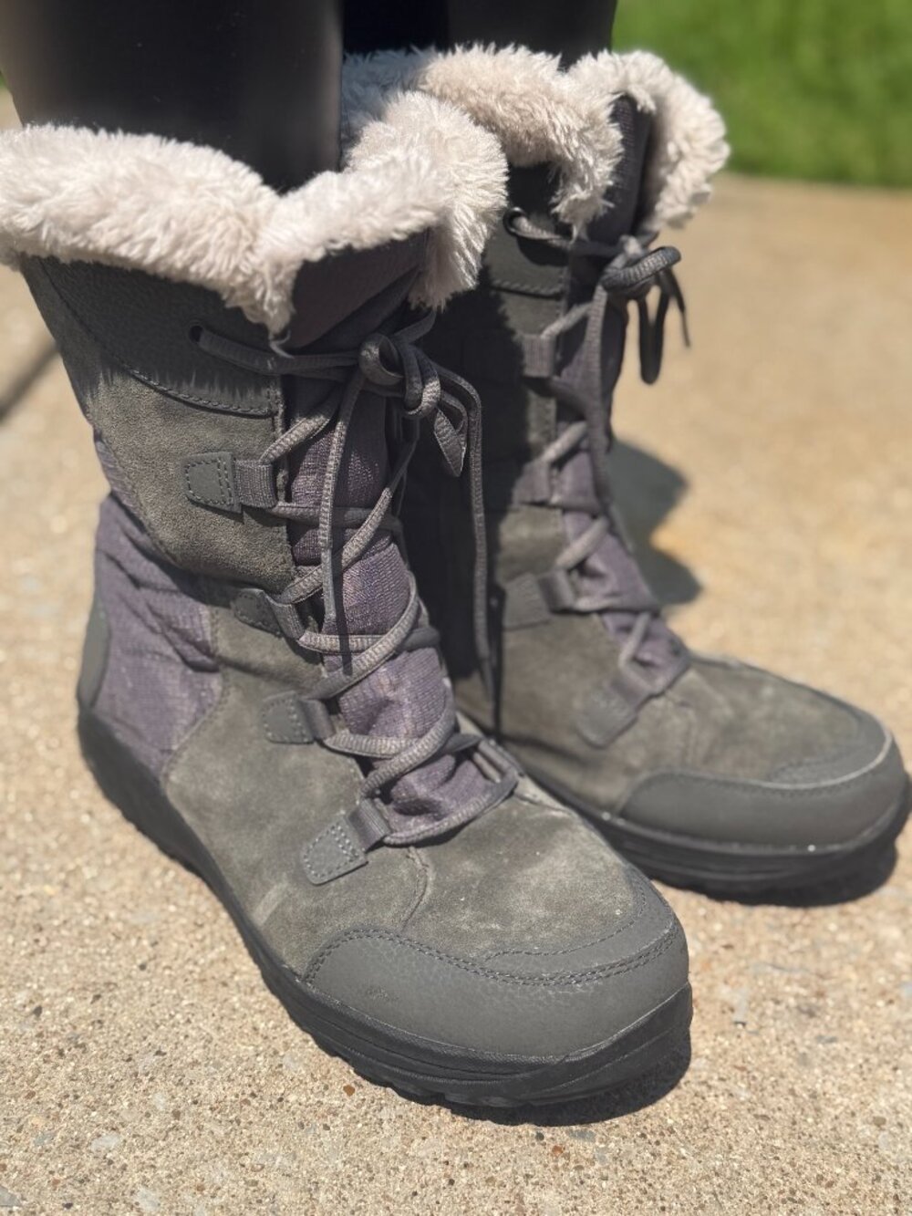 Columbia Ice Maiden II Womens 10 Waterproof Snow Boots Fur Après Ski 4025 - Picture 5 of 8
